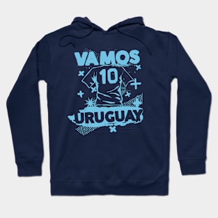 Vintage Uruguayan Football // Retro Grunge Uruguay Soccer Hoodie
